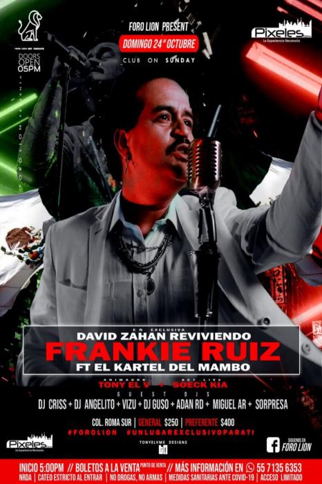 Reviviendo a Frankie Ruiz: David Zahan‼️ + Kartel del Mambo + Djs