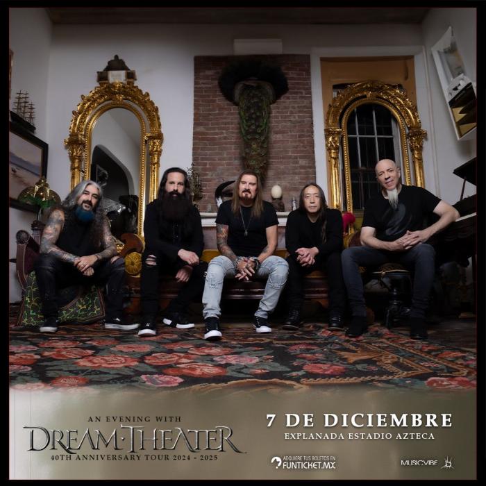 DREAM THEATER VUELVE A MÉXICO La banda celebra su 40 Aniversario con el regreso de Mike Portnoy.